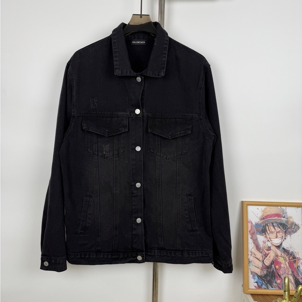 Balenciaga Classic Black Jean Jacket